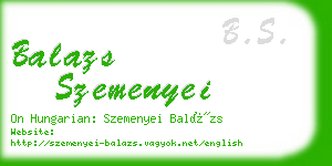 balazs szemenyei business card